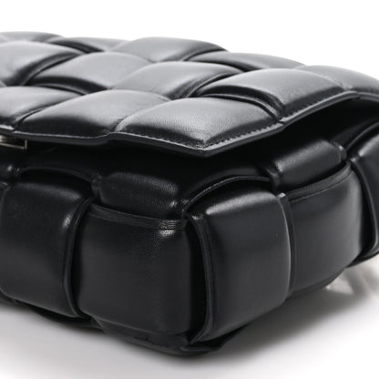 Bottega Veneta Lambskin Maxi Intreccio Padded Chain Cassette Crossbody Bag Black 9 of 9