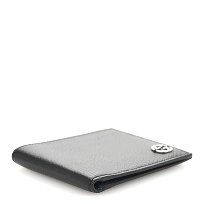 Gucci Dollar Calfskin Bi-Color Interlocking G Bi-Fold Wallet Black Caspian 4 of 9