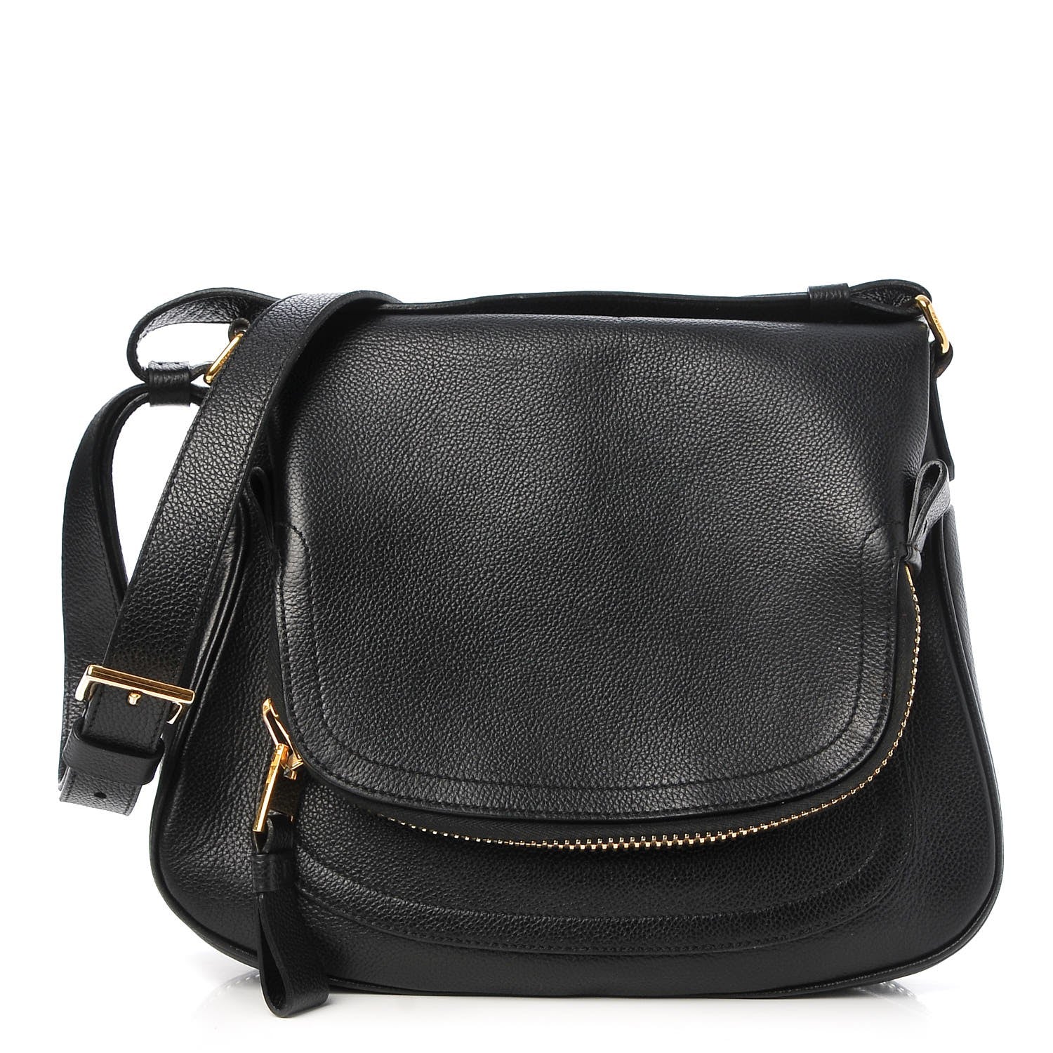 Tom Ford Pebbled Calfskin Medium Jennifer Black 1 of 7