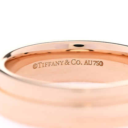 Tiffany 18K Rose Gold T Two Narrow Ring 58 8.5 4 of 4