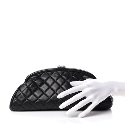 Chanel Lambskin Quilted Timeless Clutch Black 2 of 8