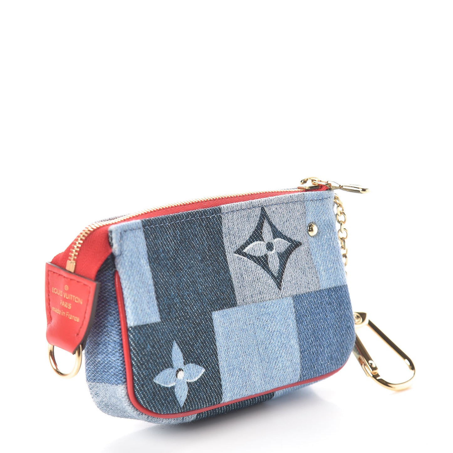 Denim Micro Pochette Accessories Denim Rouge