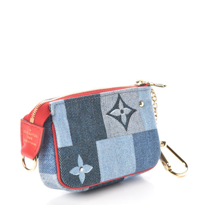 Louis Vuitton Denim Micro Pochette Accessories Denim Rouge 3 of 7