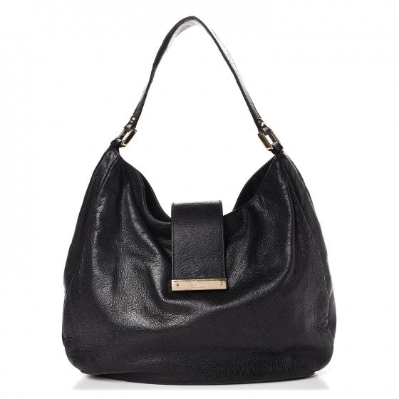 Gucci Guccissima Large New Ladies Web Hobo Black 1 of 20
