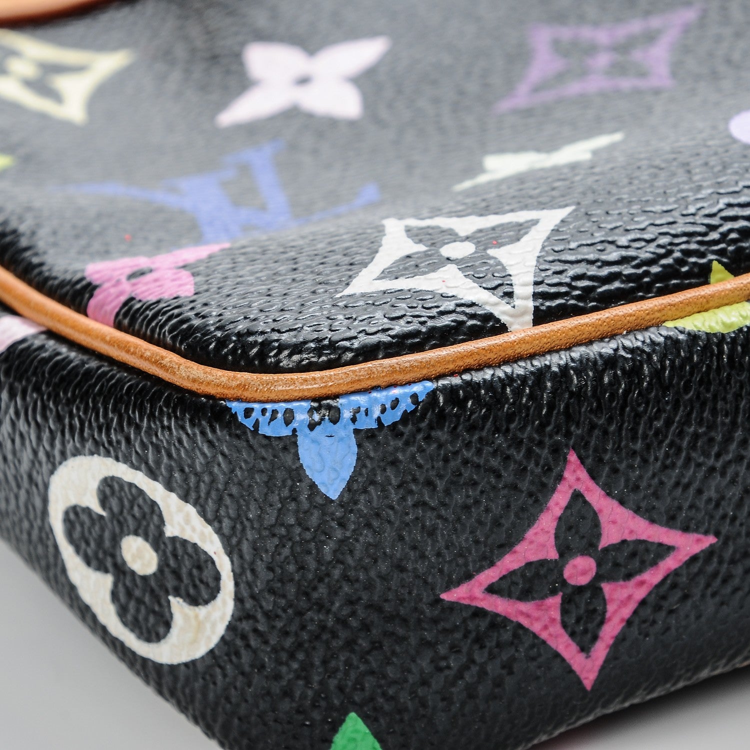 Louis Vuitton Monogram Multicolor Pochette Accessories Black 8 of 9