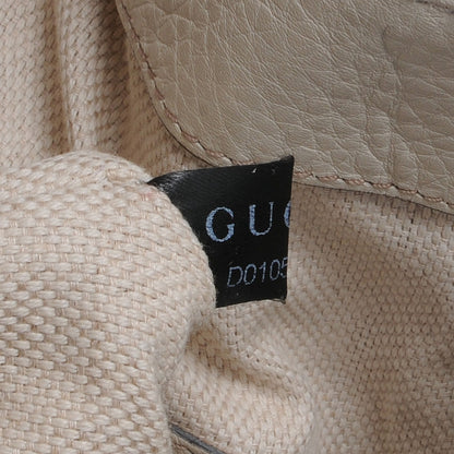 Gucci Pebbled Calfskin Large Soho Shoulder Bag Off White 5 of 10