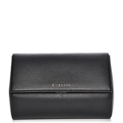 Givenchy Textured Calfskin Pandora Box Clutch Black 1 of 6