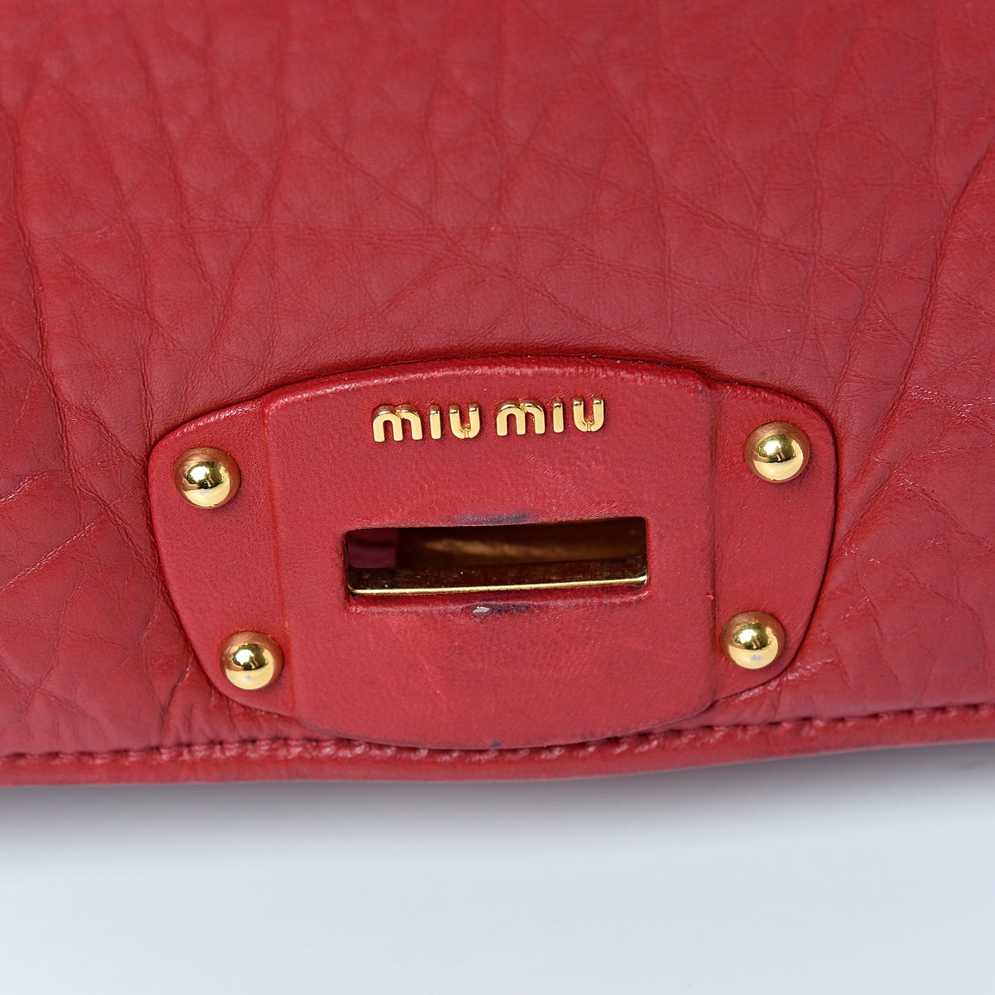 Nappa Padded Shoulder Bag Rubino