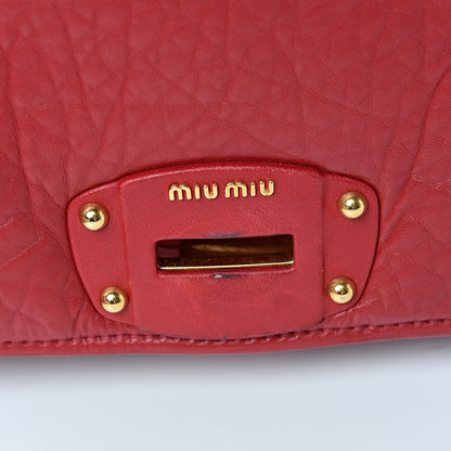 Miu Miu Nappa Padded Shoulder Bag Rubino 14 of 20