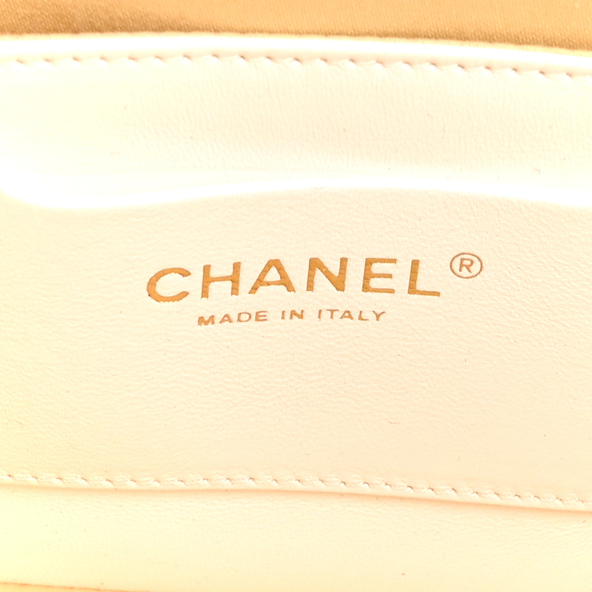 Raffia Lambskin Medium Flap Bag Beige White