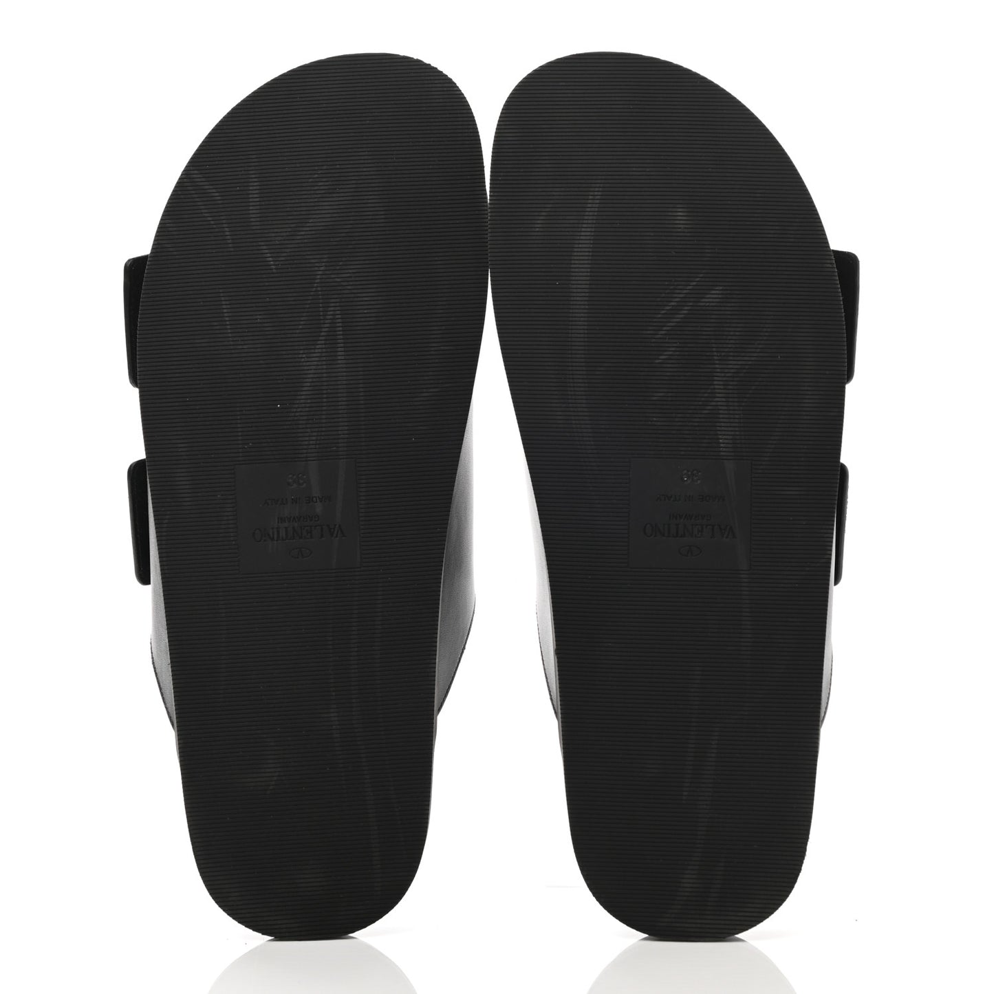 Nappa One Stud Slide Sandals 39 Black