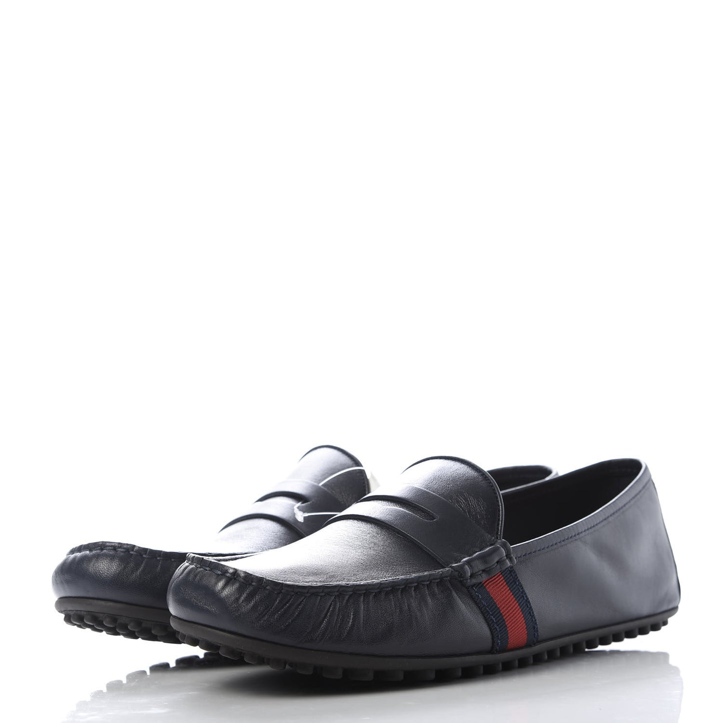 Nappa Web Mens Kanye Driver Loafers 9.5 Blue