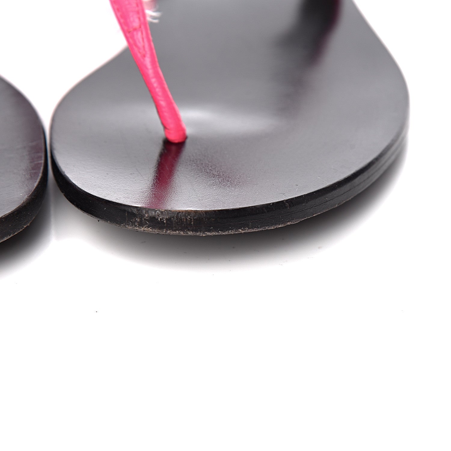 Gucci Calfskin GG Marmont Thong Sandals 38 Fuxia Fluo 16 of 20