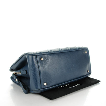 Chanel Caviar Quilted Timeless CC Tote Blue 4 of 8