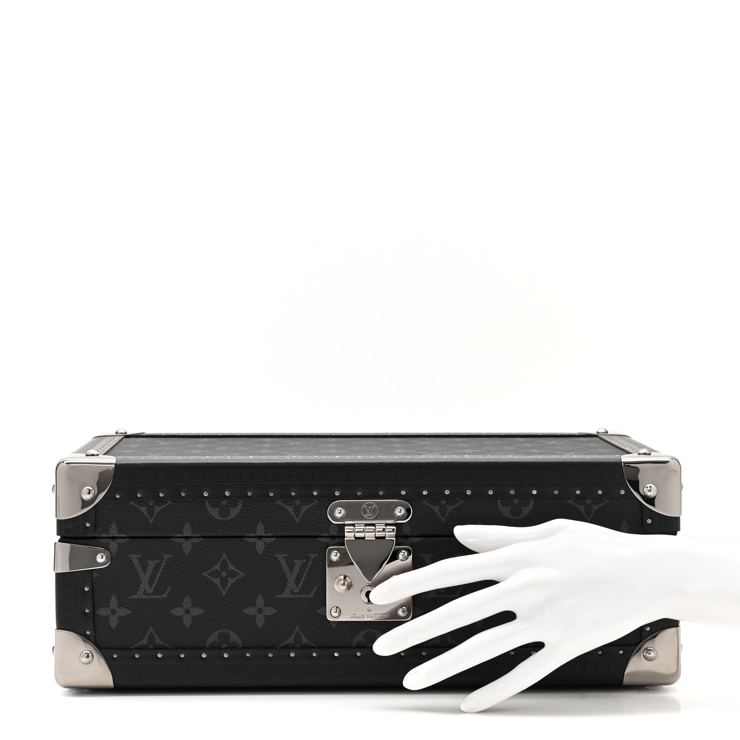 Louis Vuitton Monogram Eclipse Coffret 8 Watch Case Black 2 of 11