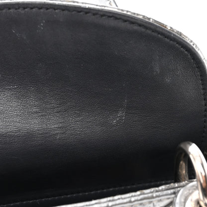 Christian Dior Metallic Patent Micro-Cannage Mini Lady Dior Silver 11 of 11