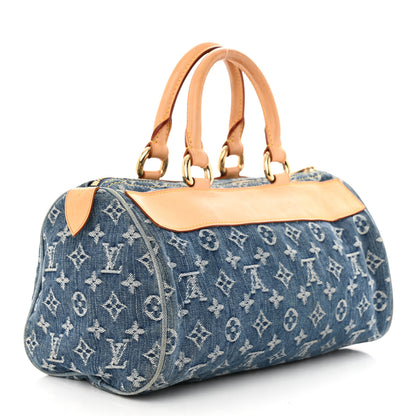 Louis Vuitton Monogram Denim Neo Speedy Blue 3 of 10