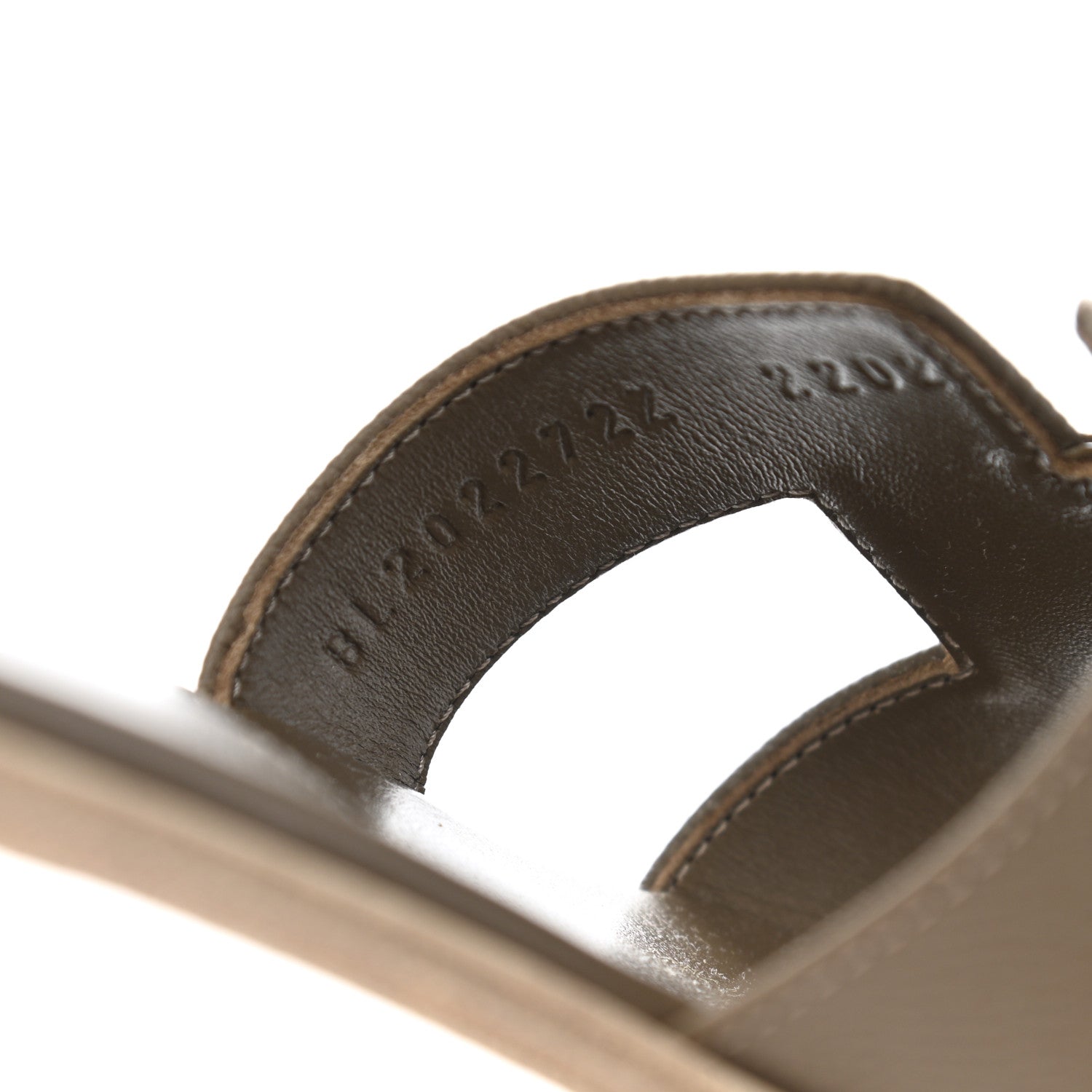 Hermes Epsom Oran Sandals 39 Etoupe 8 of 8