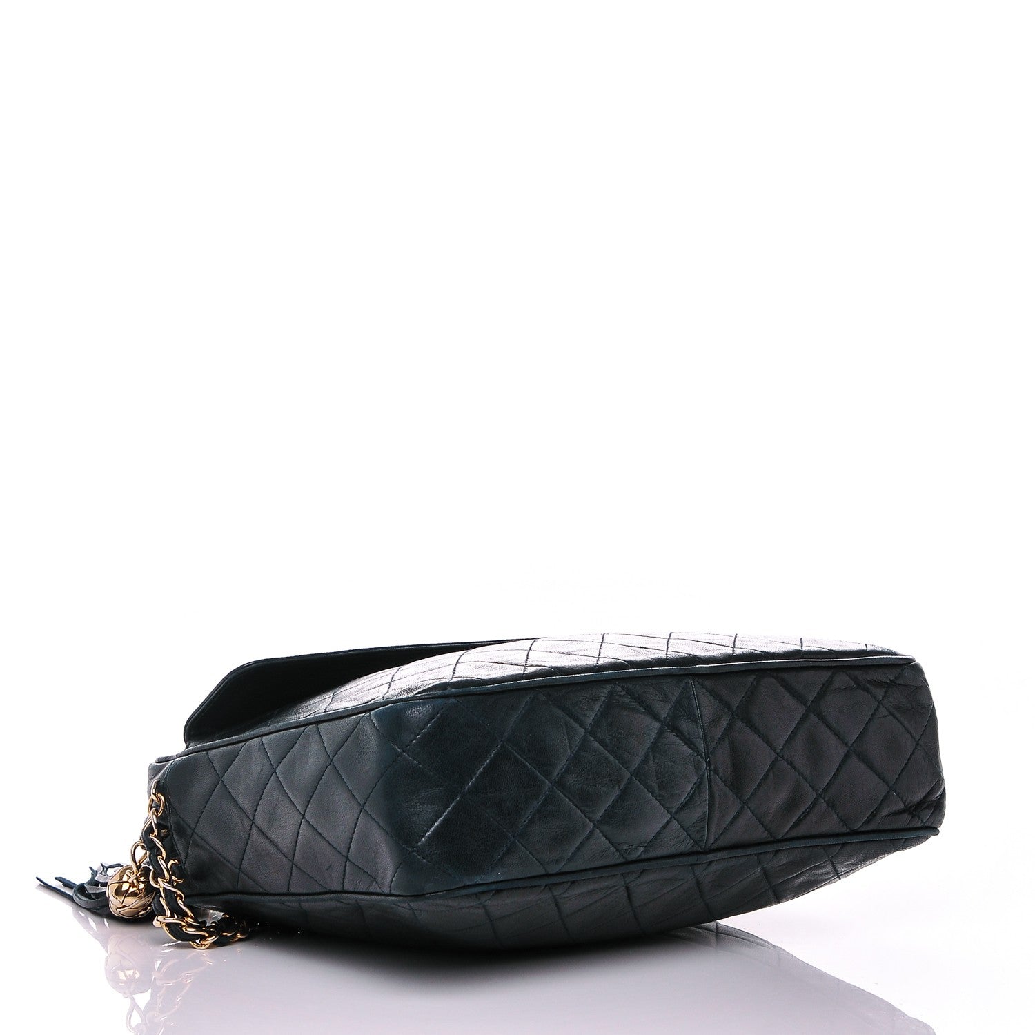 Chanel Lambskin Quilted Tassel Camera Case Navy 4 of 10
