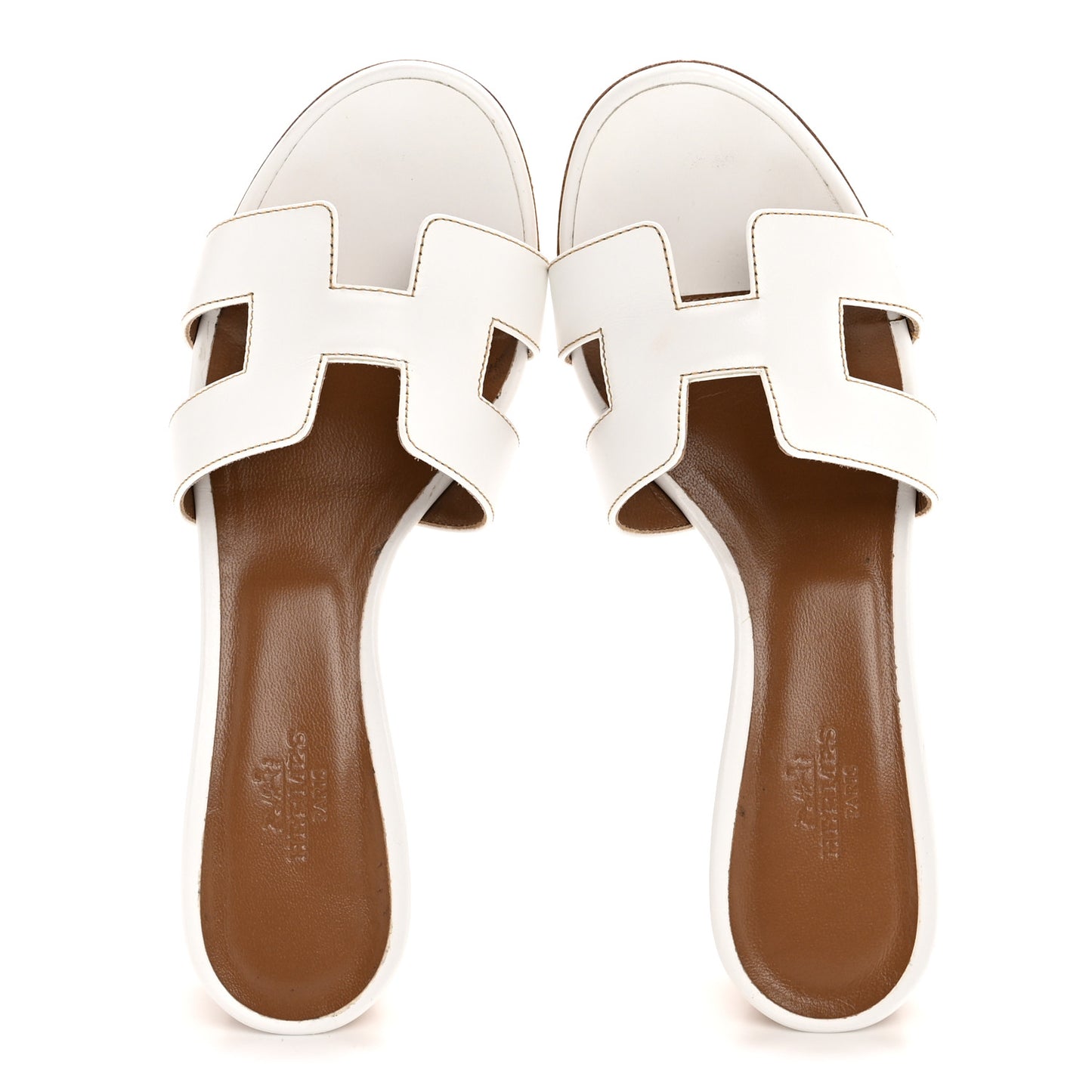 Calfskin Oasis Sandals 35 White