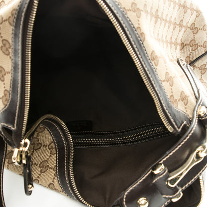 Gucci Monogram Medium Pelham Hobo Dark Brown 5 of 9