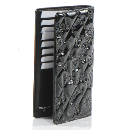 Chanel Patent Calfskin Lucky Symbols Yen Wallet Black 3 of 8