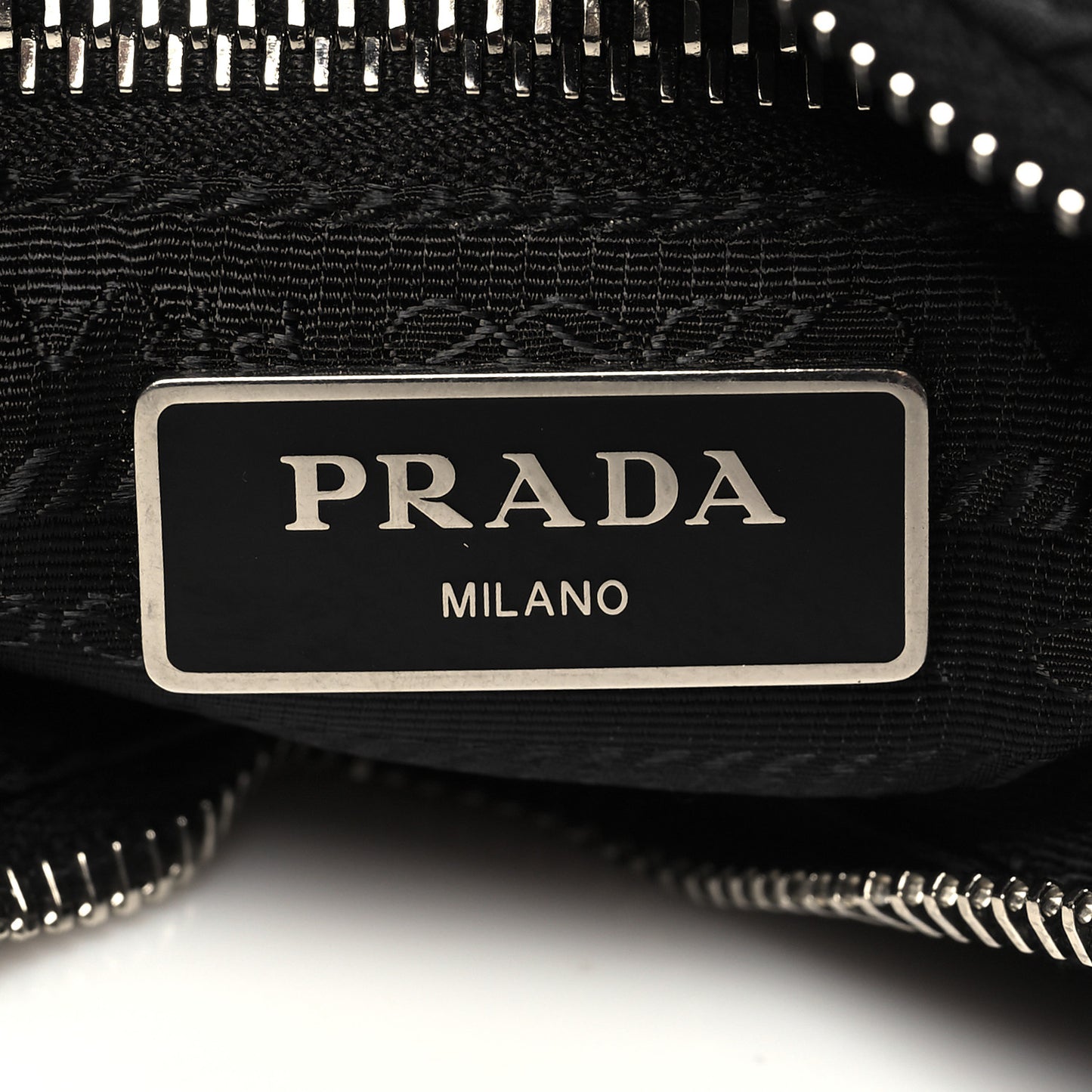 Re-Nylon Triangle Padded Patchwork Shoulder Bag Black