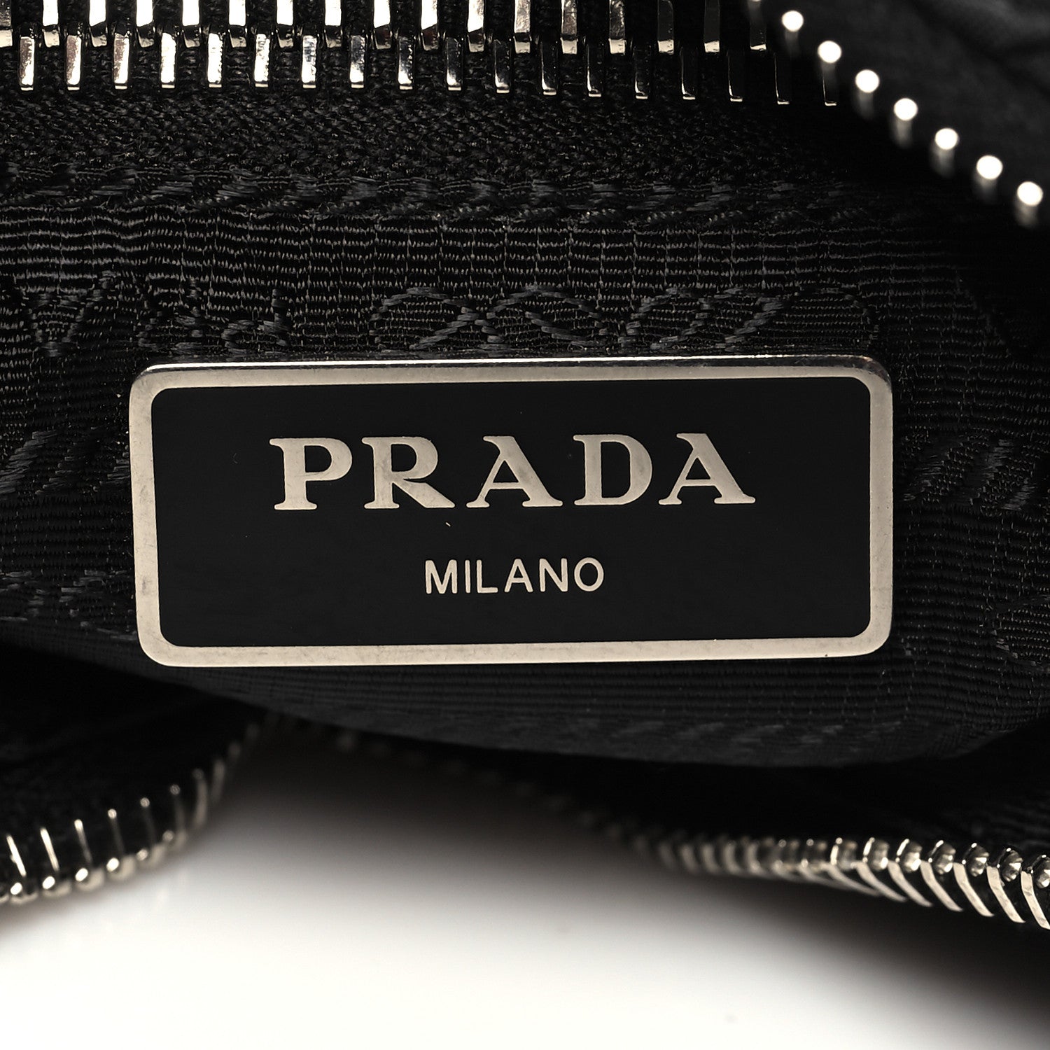 Prada Re-Nylon Triangle Padded Patchwork Shoulder Bag Black 6 of 9