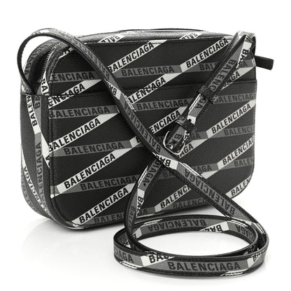 Balenciaga Coated Canvas Losange Monogram S Camera Bag Black Grey 3 of 9