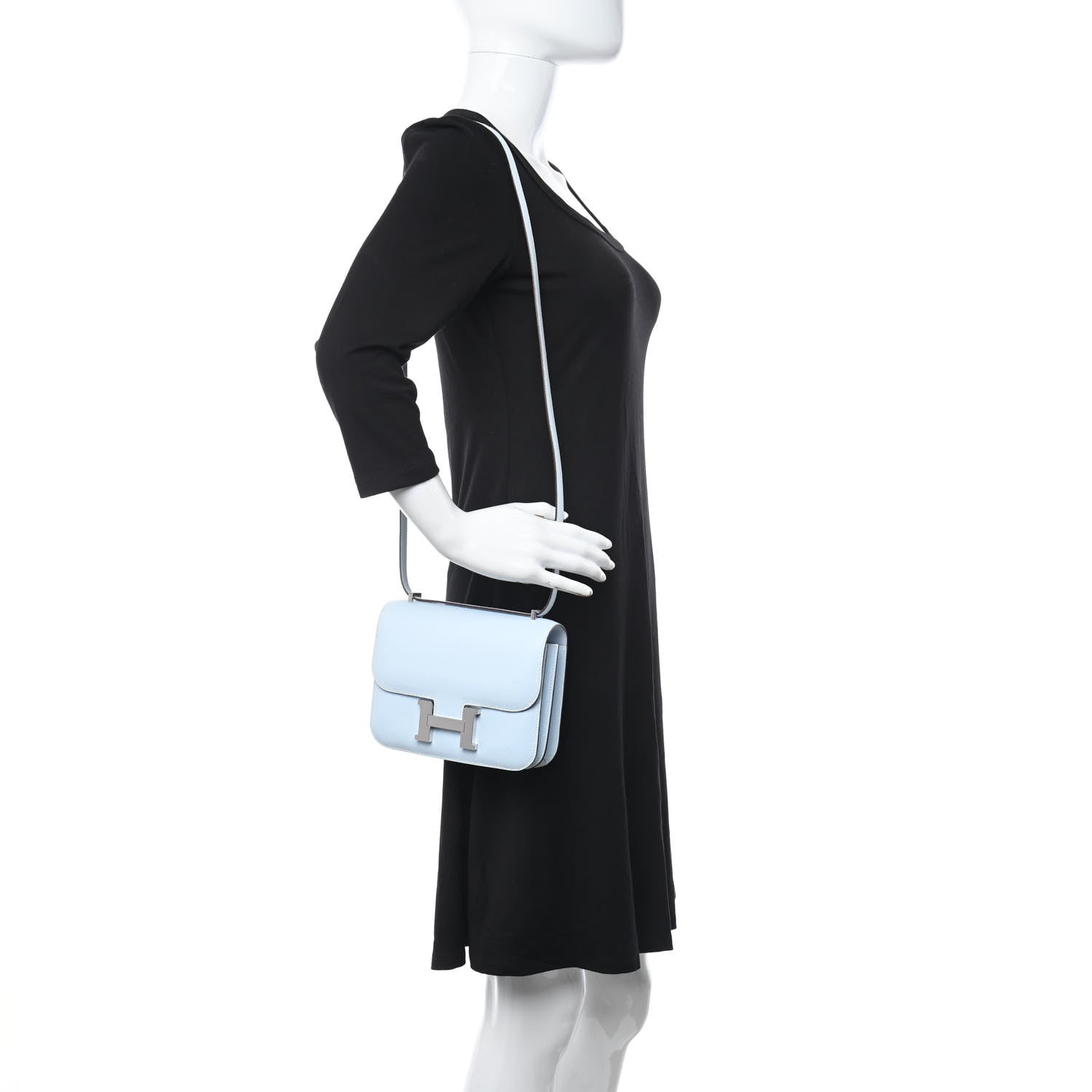 Hermes Epsom Constance 18 Bleu Brume 2 of 10