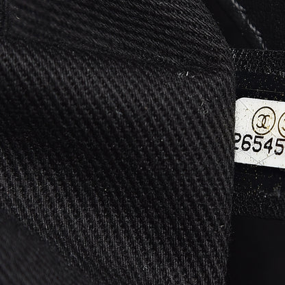 Chanel Shearling Large Deauville Round Bag Black 8 of 10