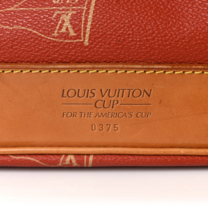 Louis Vuitton Canvas Americas Cup 1995 Saint Tropez Drawstring Bag Red 15 of 16