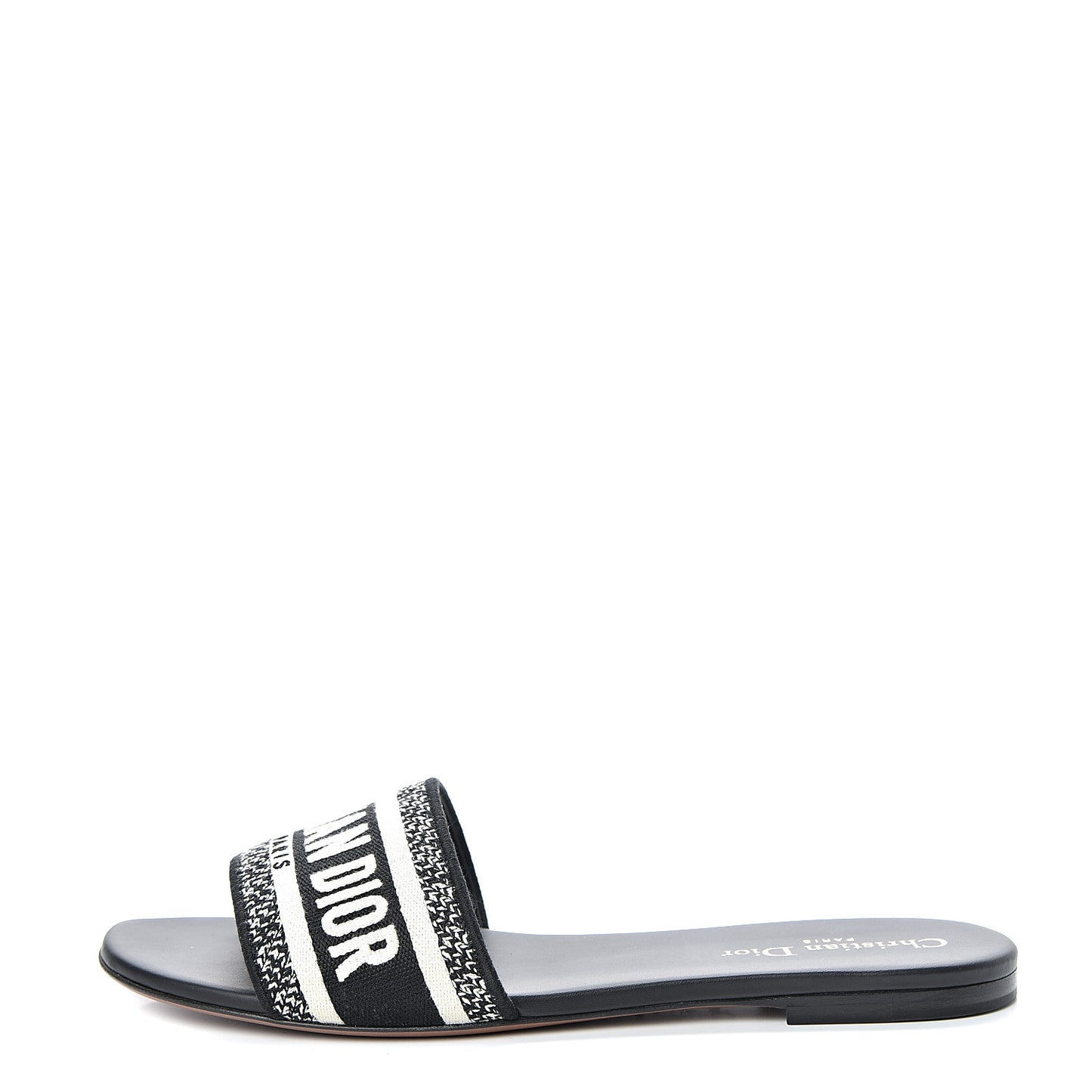 Canvas Embroidered Dway Mules Slide Sandals 40 Deep Blue