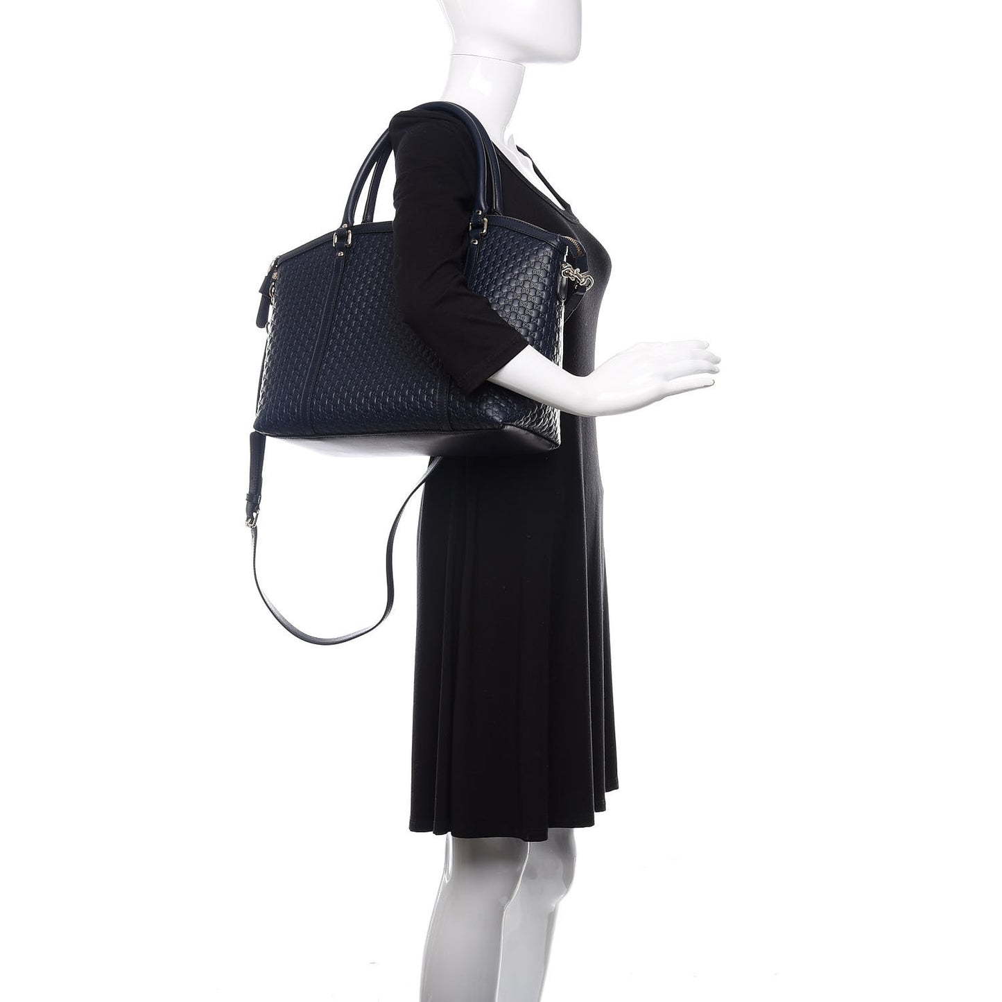 Soft Microguccissima Dome Satchel Navy