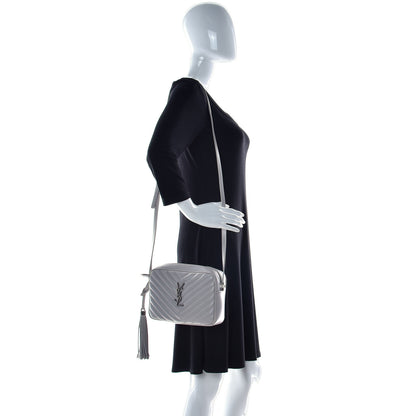 Saint Laurent Calfskin Matelasse Monogram Lou Camera Bag Granite 2 of 10