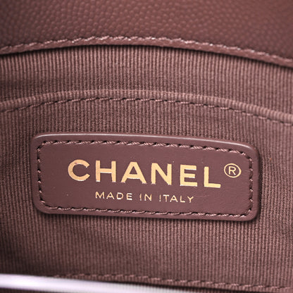 Chanel Caviar Quilted Mini Twist Your Buttons Flap Burgundy 6 of 11