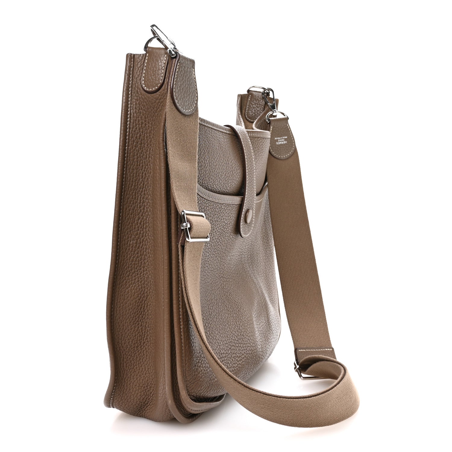 Hermes Taurillon Clemence Evelyne III PM Etoupe 2 of 10