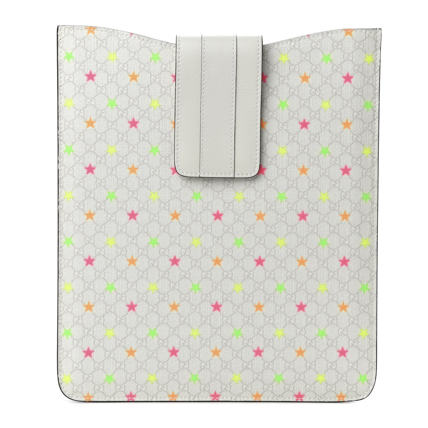 Gucci GG Supreme Monogram Stars iPad Case White 1 of 6