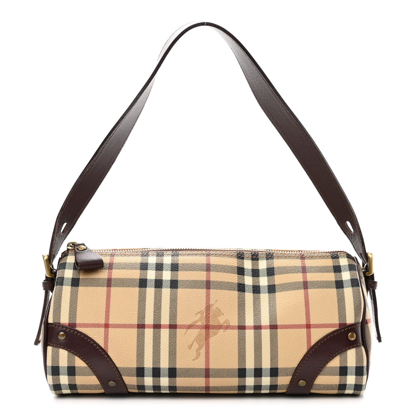 Haymarket Check Barrel Bag Brown