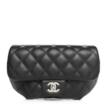 Chanel Calfskin Quilted CC Uniform Flap Belt Bag Black 1 of 11