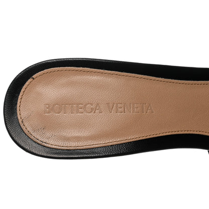 Bottega Veneta Lambskin Stretch Mule Sandals 37.5 Black 6 of 7