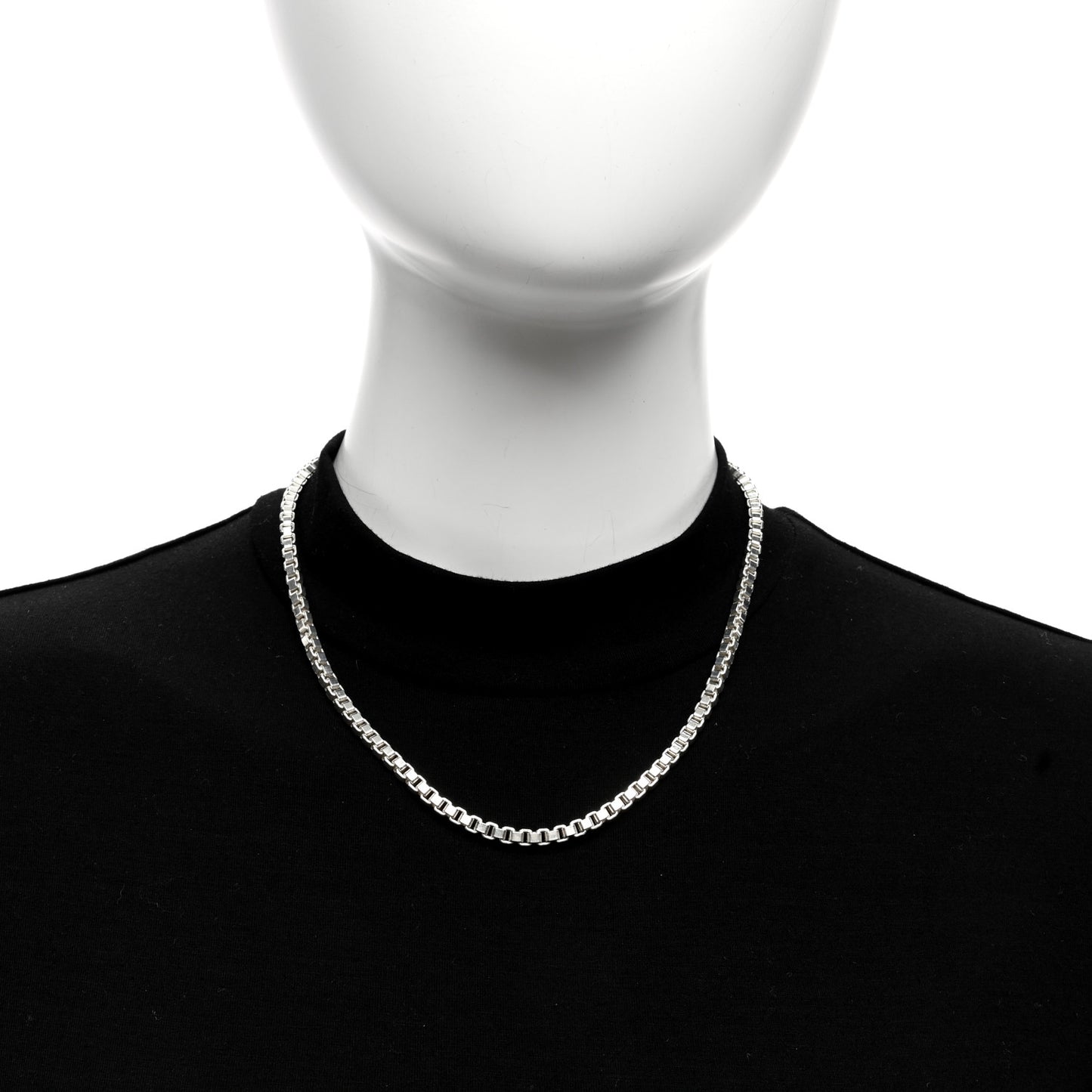 Sterling Silver 4mm Venetian Link Necklace