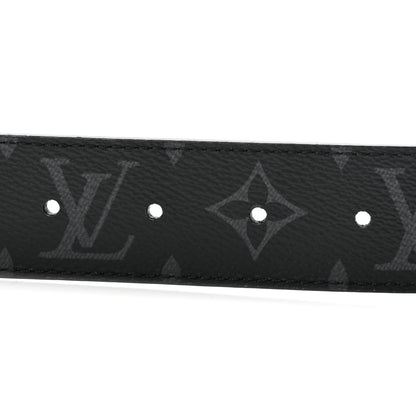 Louis Vuitton Calfskin Monogram Eclipse 40mm LV Initiales Reversible Belt 85 34 3 of 6
