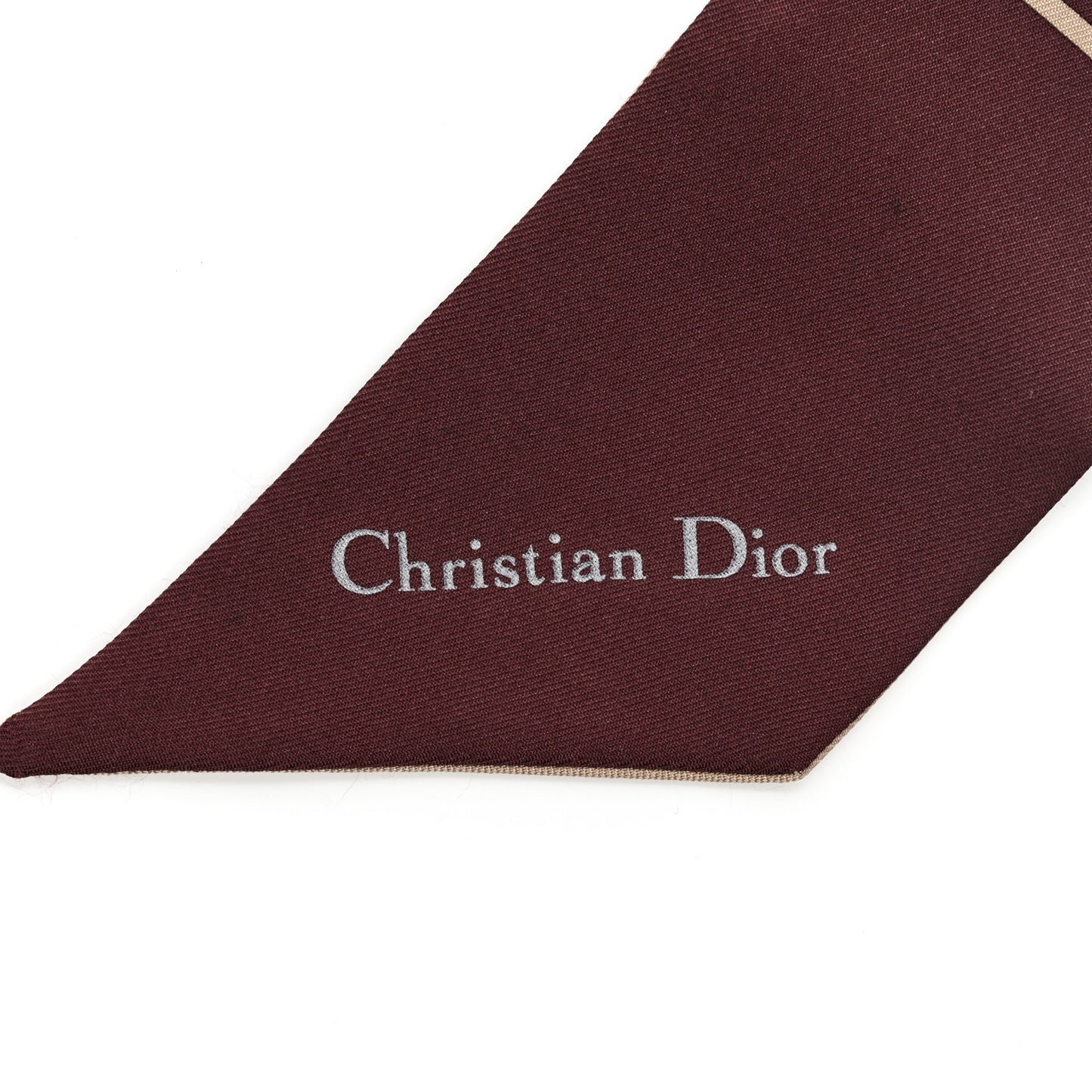 Silk Oblique Mitzah Scarf Bordeaux