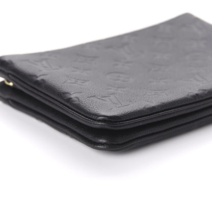 Louis Vuitton Empreinte Double Zip Pochette Black 6 of 9