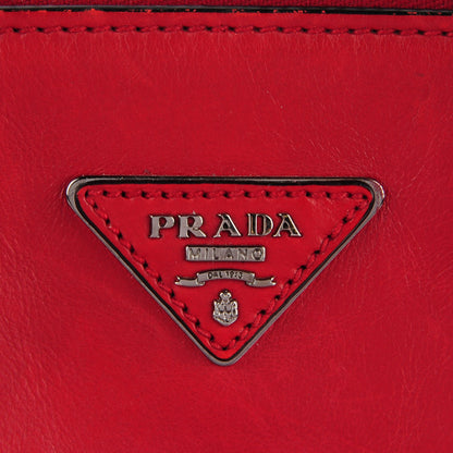 Prada Glace Calf Twin Pocket Tote Fuoco 9 of 9