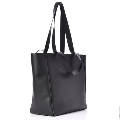 Balenciaga Calfskin Logo Medium Shopping Tote Black 3 of 7