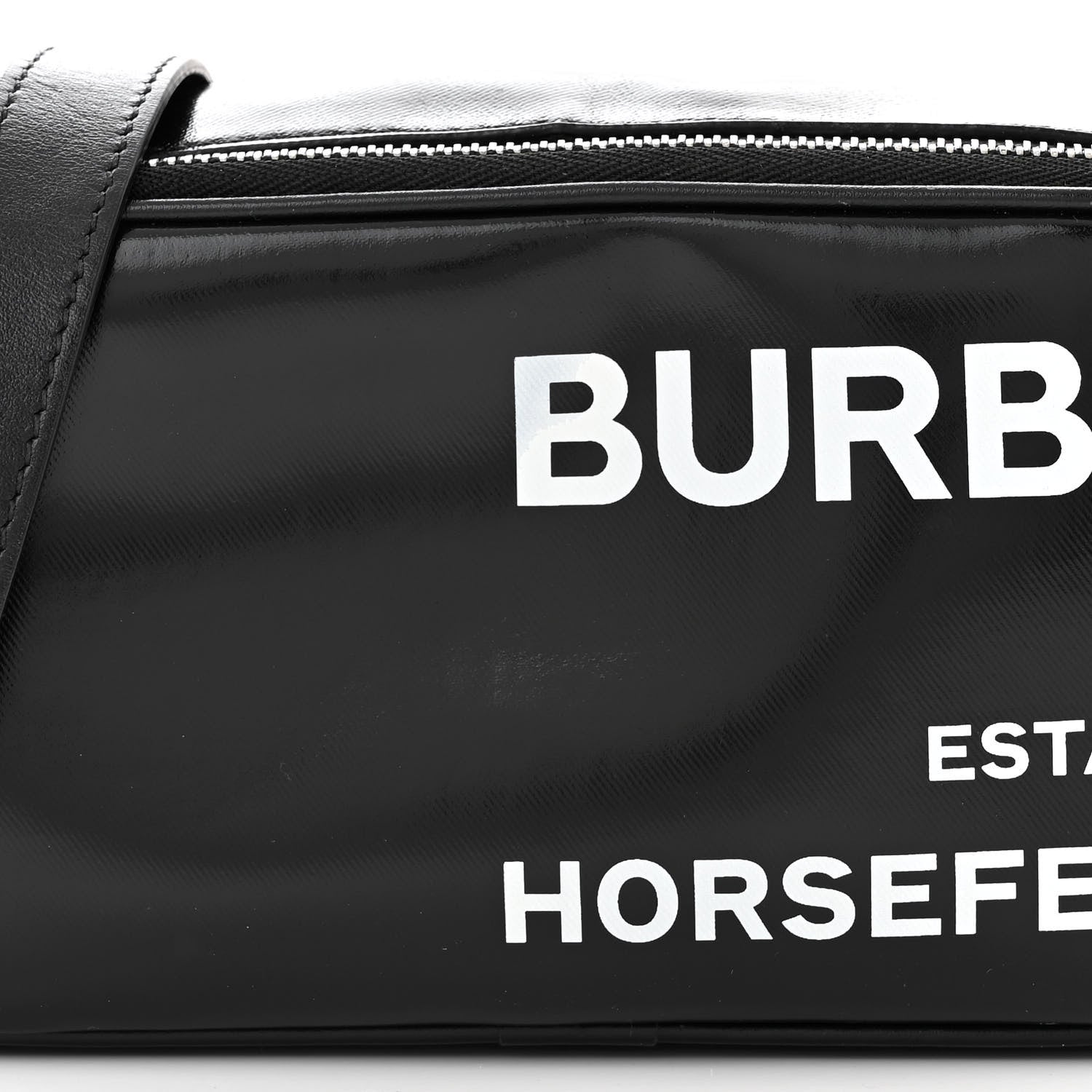Burberry Coated Canvas Horseferry Print Micro Camera Bag Black 8 of 10
