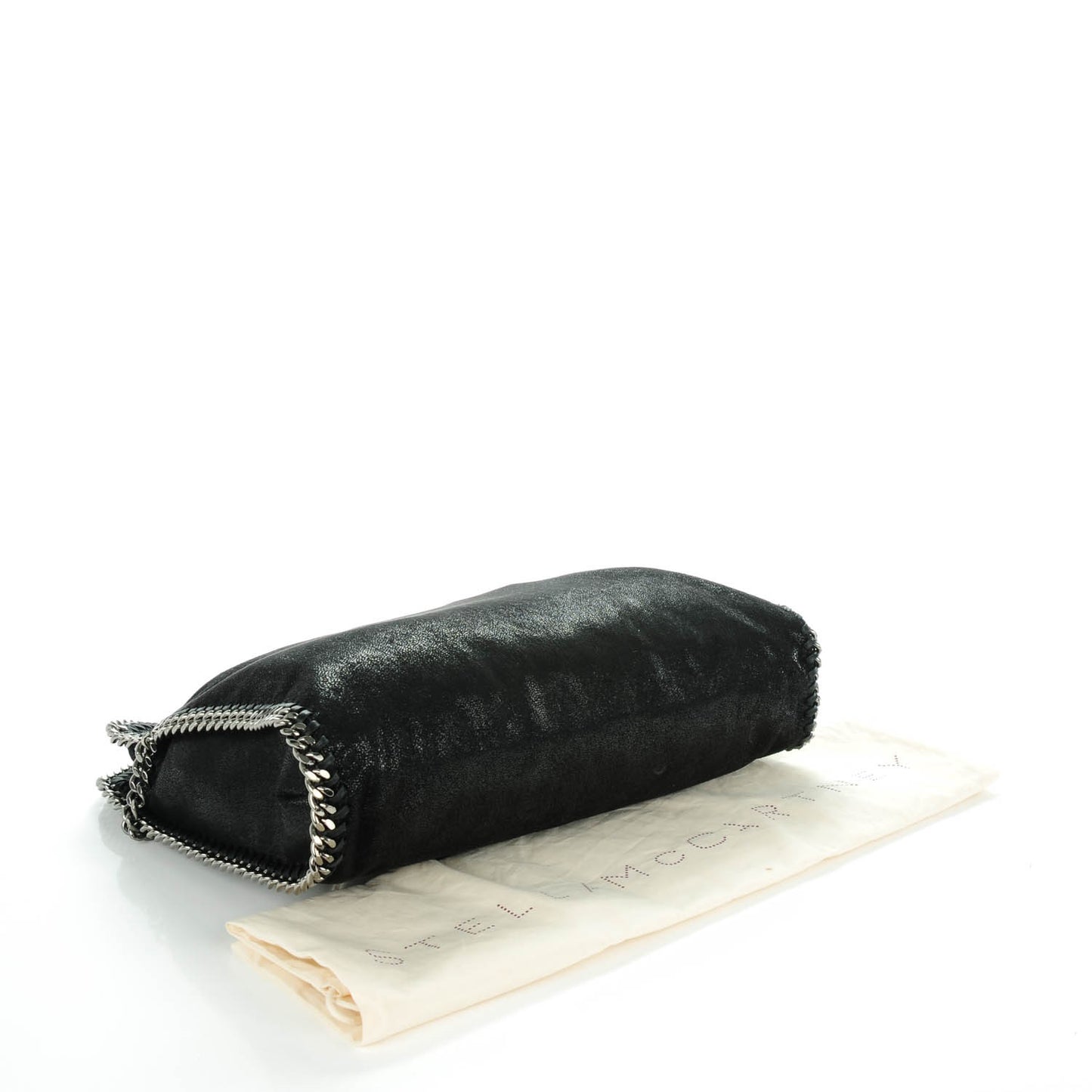 Shaggy Deer Falabella Fold Over Tote Black