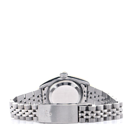 Rolex Stainless Steel 18K White Gold Diamond Mother of Pearl 26mm Oyster Perpetual Datejust Watch 79174 6 of 9